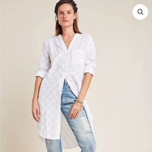 Anthropologie Maeve Roberta Textured Tunic Top Size XS